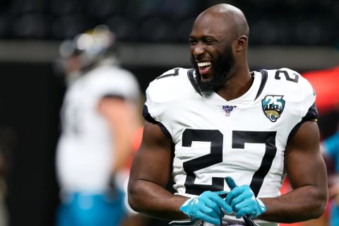 Leonard Fournette in a NFL jersey